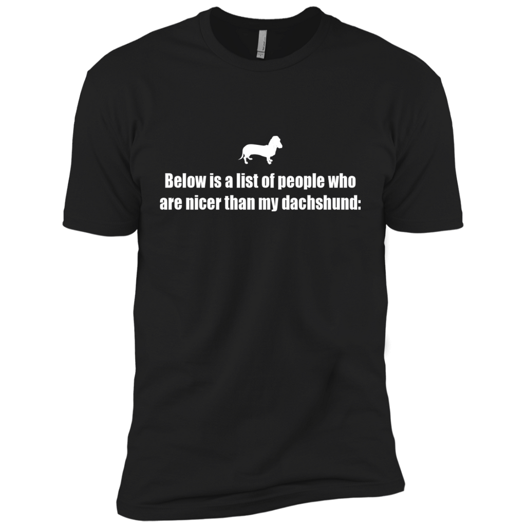 below is a list of people - dachshund T-Shirt