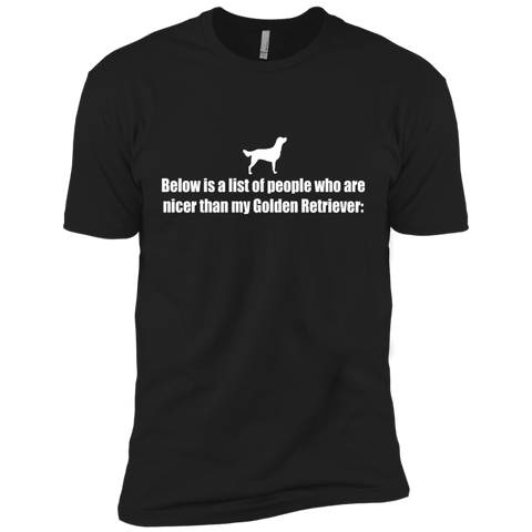 below is a list of people - goldens retriever T-Shirt