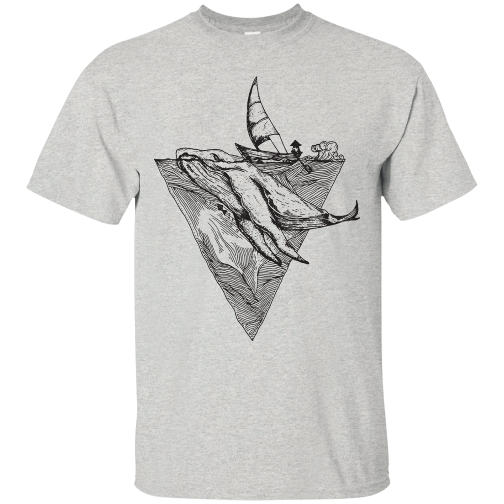 fishing time black and white T-Shirt