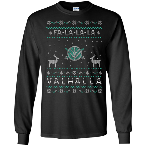 fa la la la valhalla ugly sweater holiday sweater T-Shirt