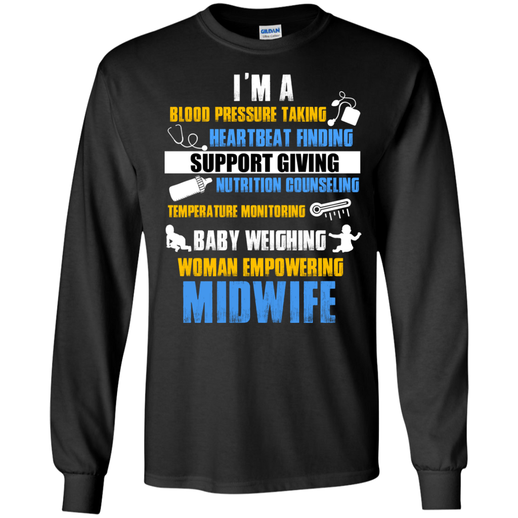 baby weighing woman empowering midwife T-Shirt