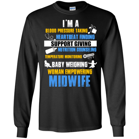 baby weighing woman empowering midwife T-Shirt