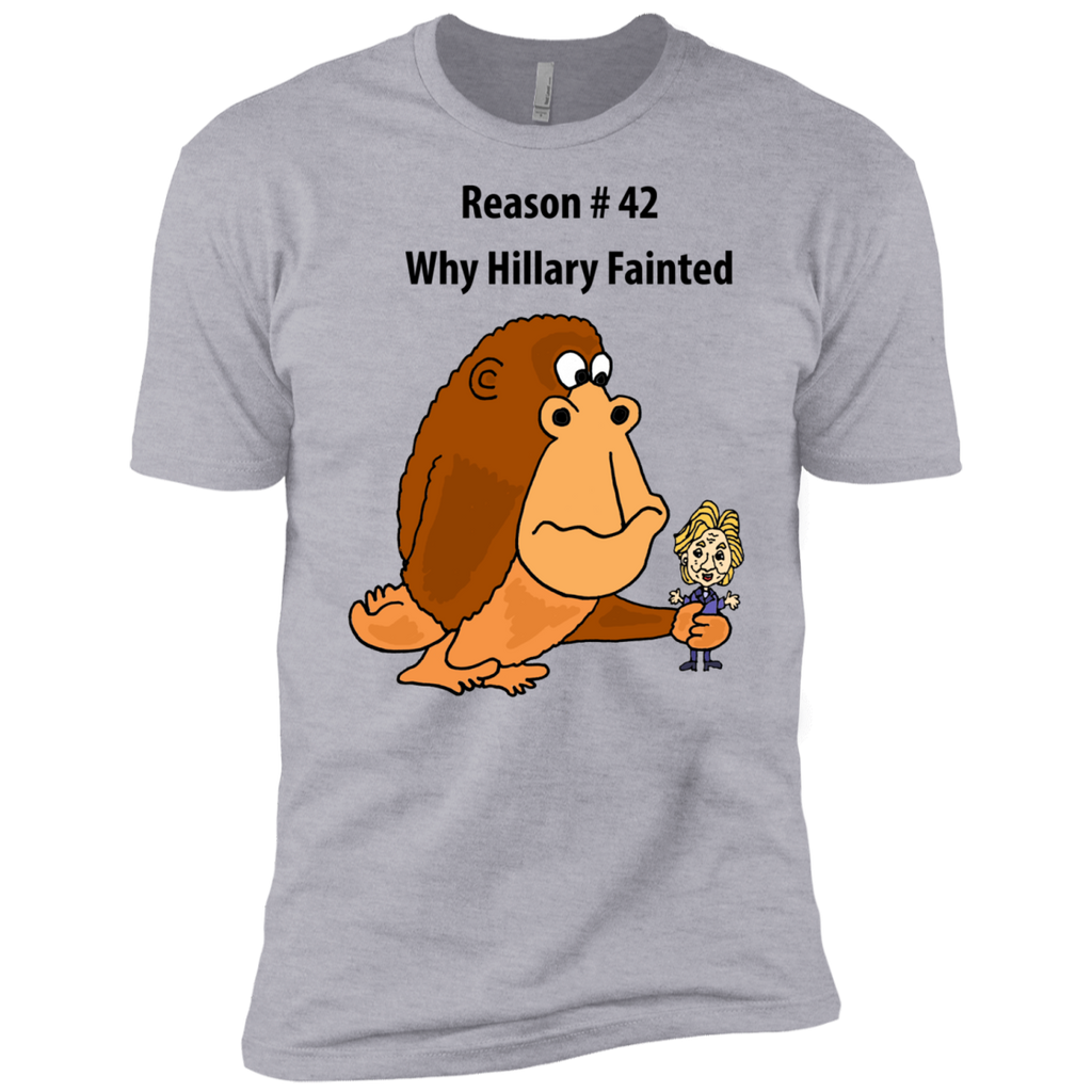 funny giant ape holding hillary political art sweatshirt T-Shirt