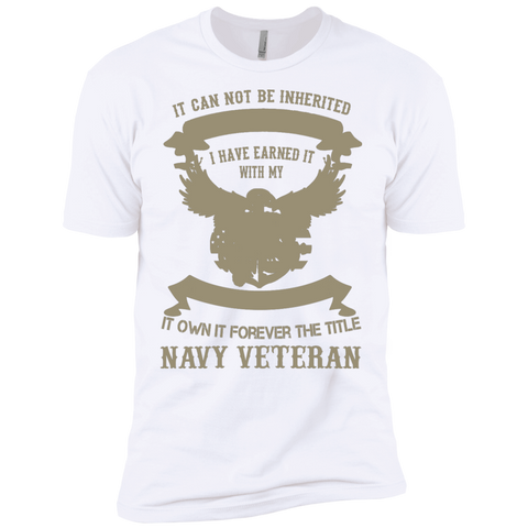 it can not be inherited...navy veteran T-Shirt