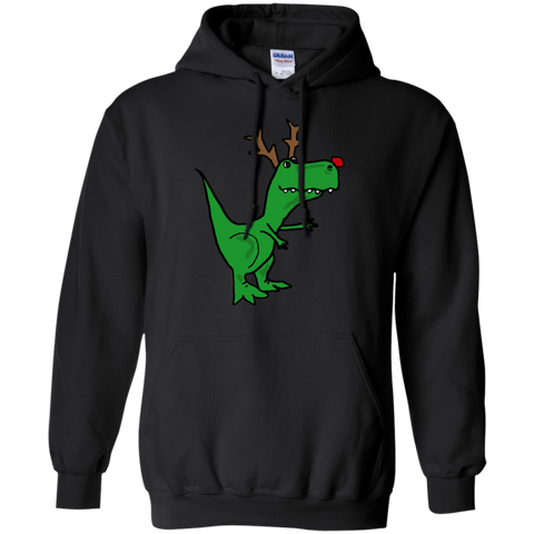 cool funny christmas t-rex dinosaur with antlers holiday sweater T-Shirt