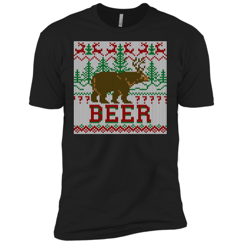 deer & bear meet for beer holiday sweater T-Shirt