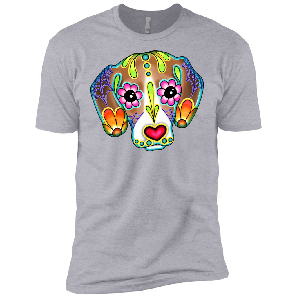 beagle - day of the dead sugar skull dog matching family T-Shirt