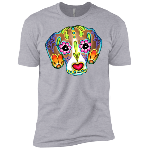 beagle - day of the dead sugar skull dog matching family T-Shirt