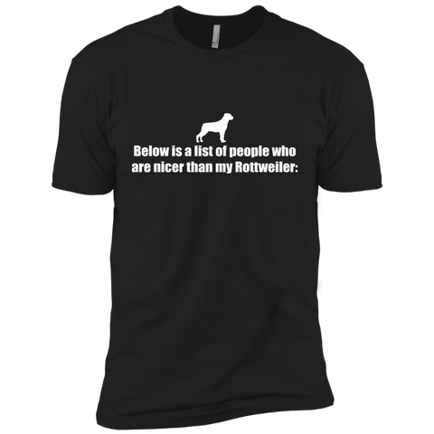 below is a list of people - rottweiler T-Shirt