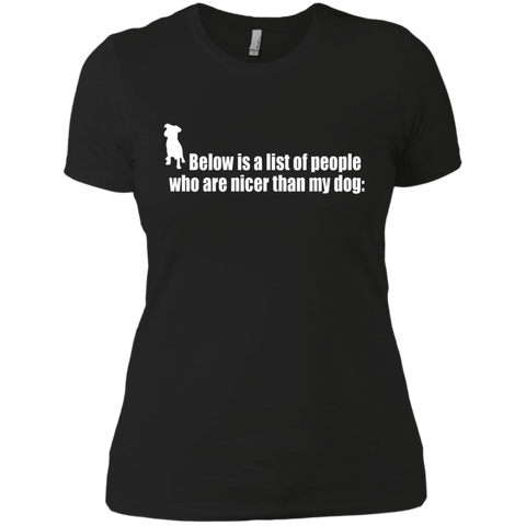 below is a list of people - dog T-Shirt