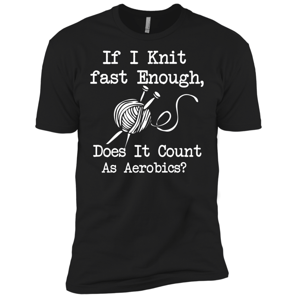 if i knit fast enough does it counts as aerobics knitting T-Shirt