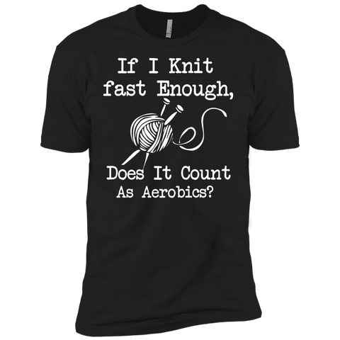 if i knit fast enough does it counts as aerobics knitting T-Shirt