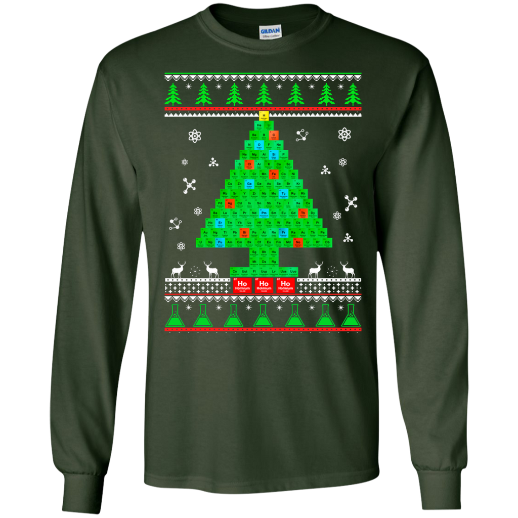 chemistry tree christmas sweater, T-Shirt