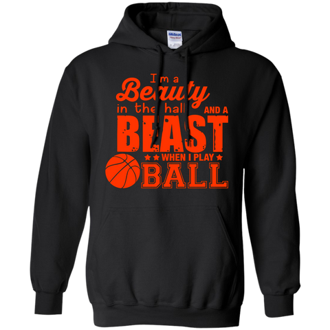 beauty in the hall, beast when i play ball T-Shirt