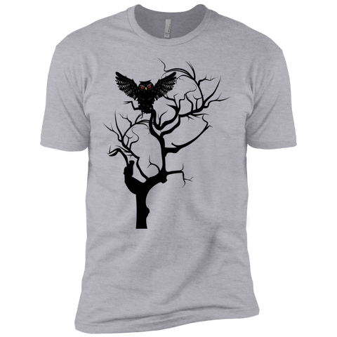 black owl with red eyes on tree sweatshirt T-Shirt