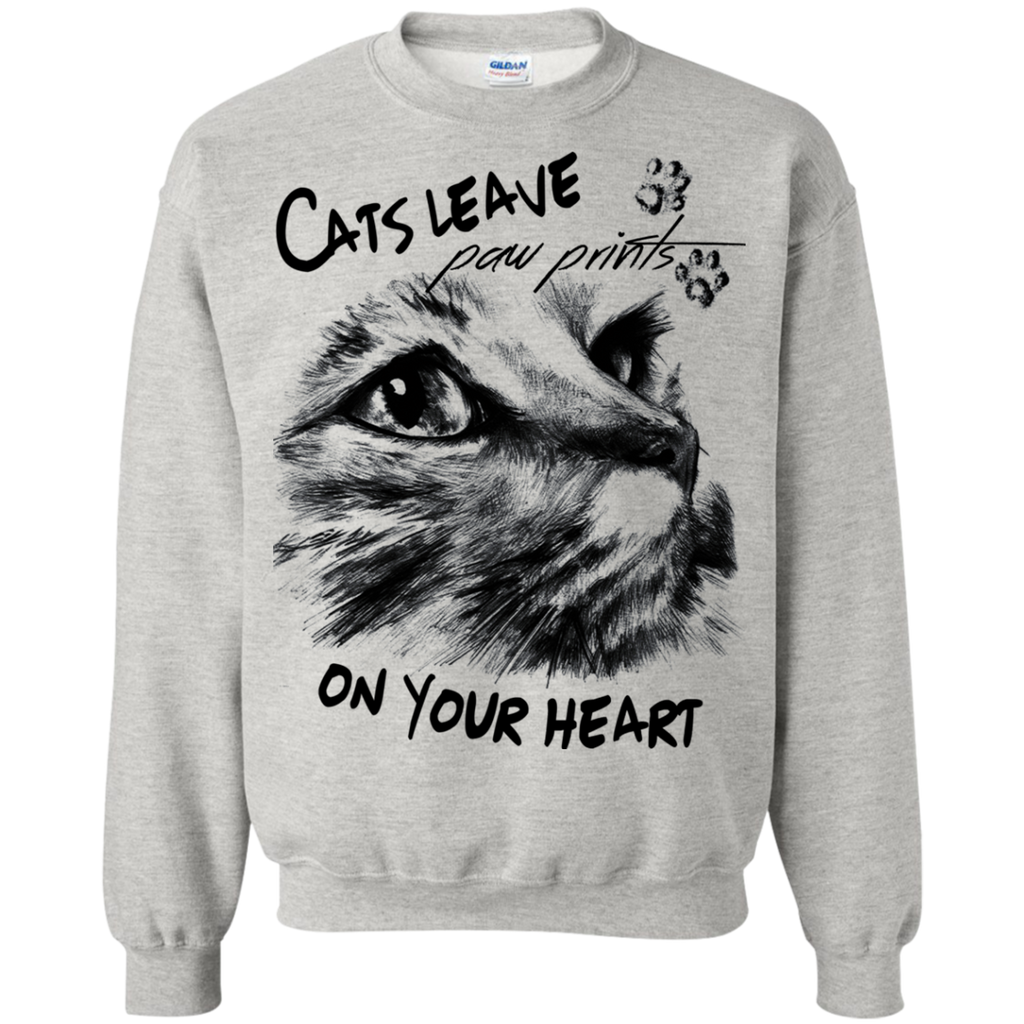 cats leave paw prints on your heart sweatshirt T-Shirt