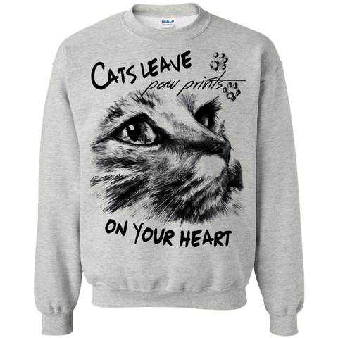 cats leave paw prints on your heart sweatshirt T-Shirt