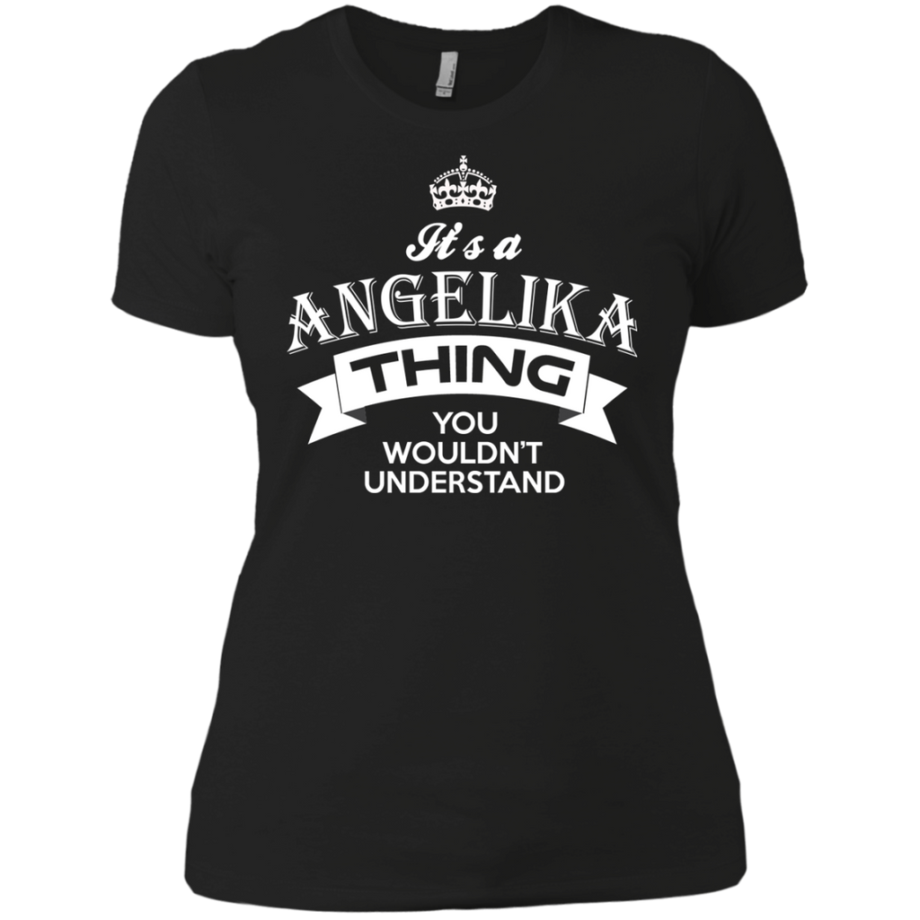 angelika, its an angelika thing you wouldnt understand, keep calm and let angelika hand it, angelika funny tshirt, names T-Shirt