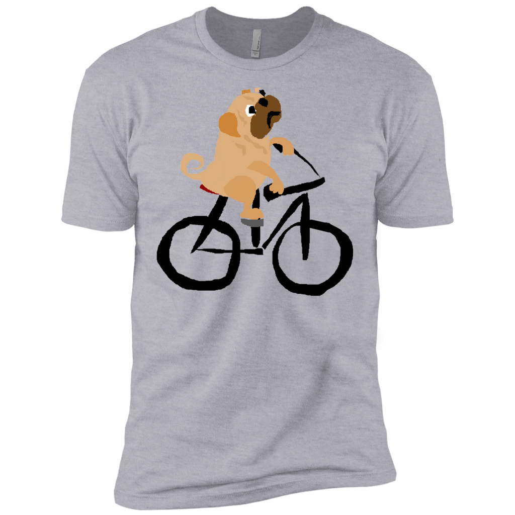 cool funny funky pug dog riding bicycle T-Shirt