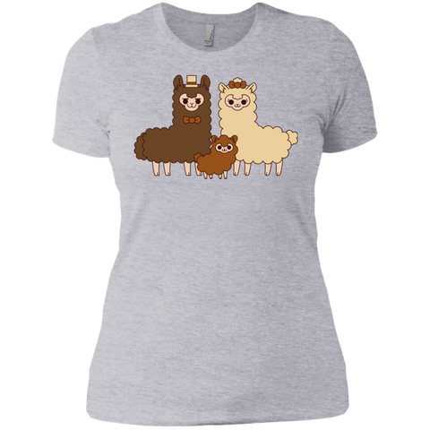 chocolate alpaca family matching family T-Shirt
