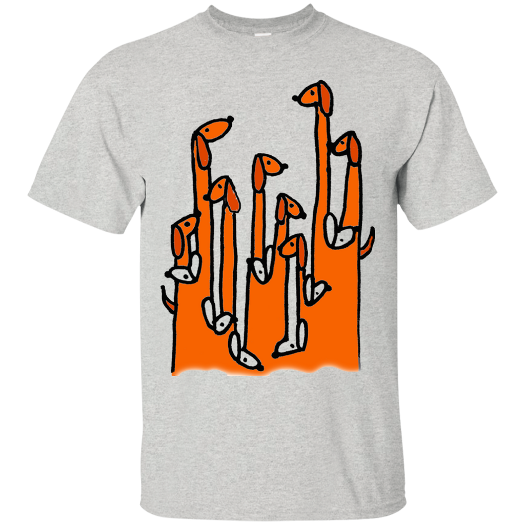 funny cool funky dachshund dog abstract T-Shirt
