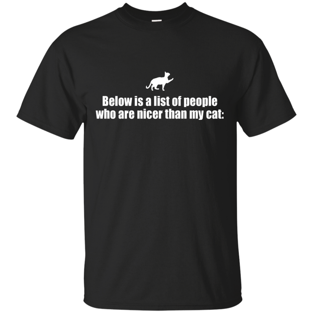below is a list of people - cat sweatshirt T-Shirt