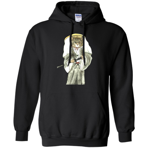 japanese samurai cat with one green eye and one yellow eye t- T-Shirt