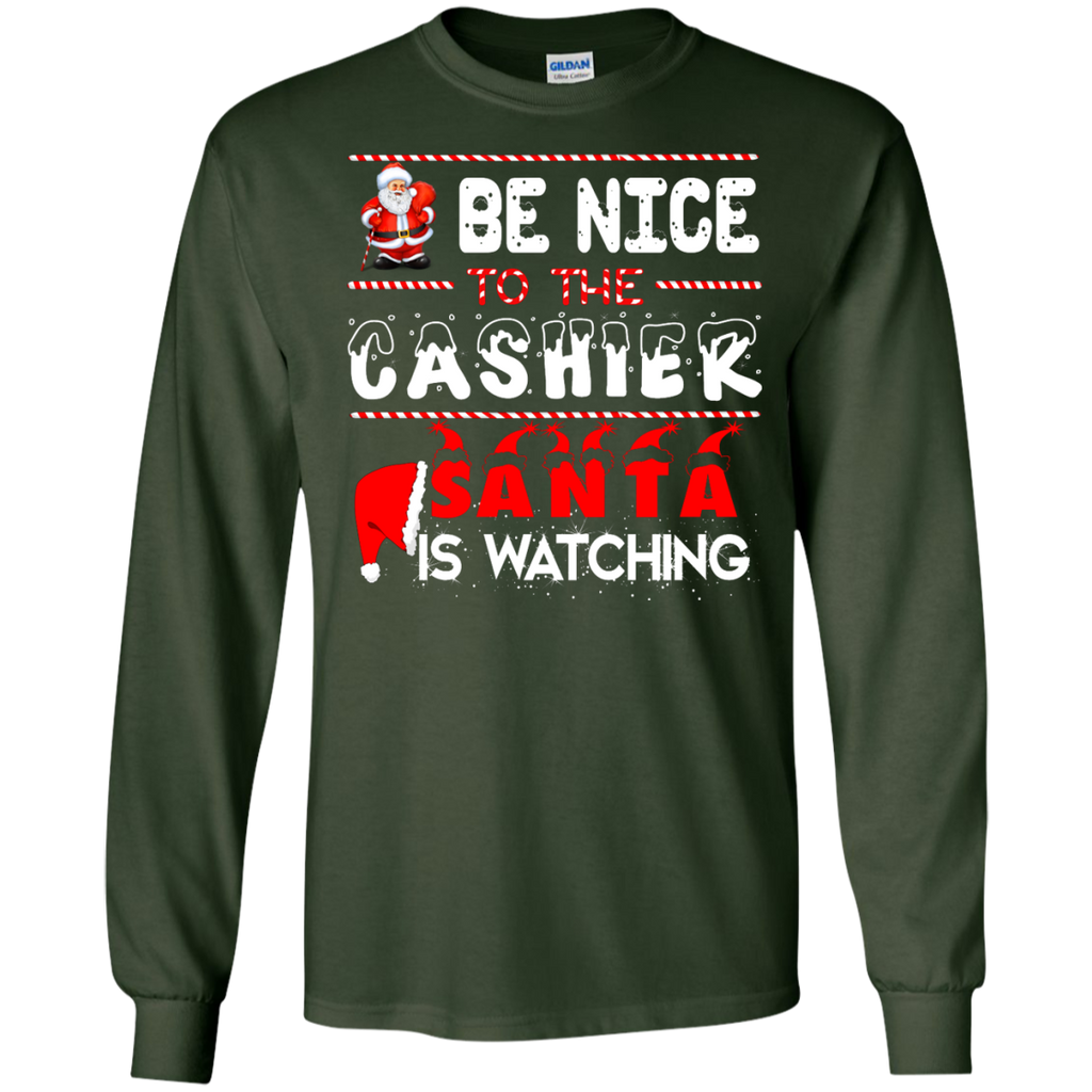 be nice to the cashier santa is watching T-Shirt