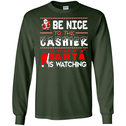 be nice to the cashier santa is watching T-Shirt