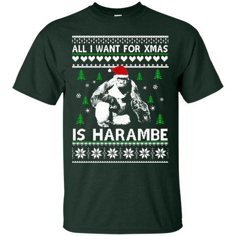 all i want for xmas is harambe sweater, T-Shirt