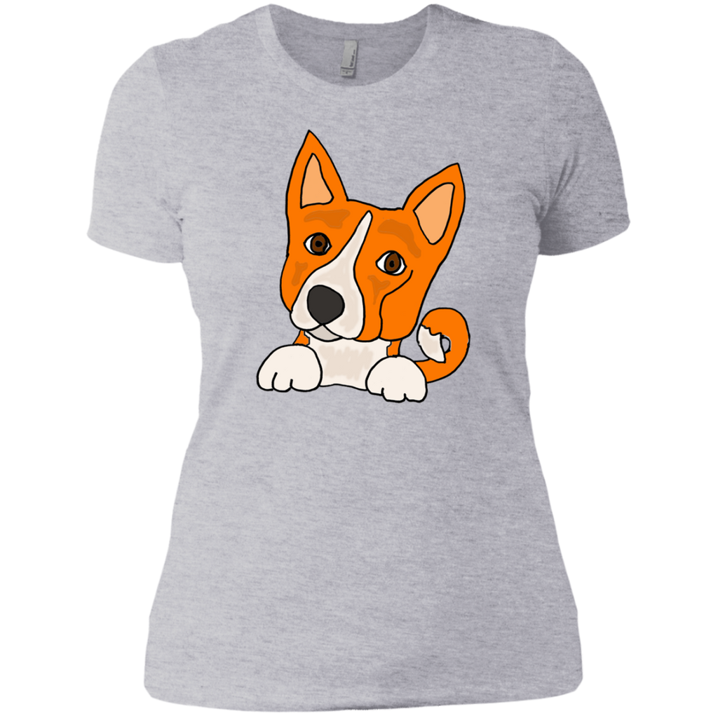 funny cute basenji puppy dog art T-Shirt