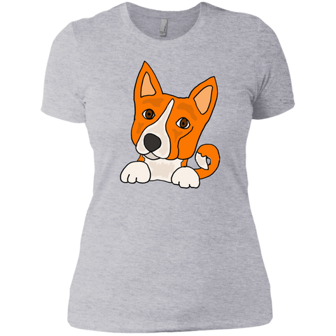 funny cute basenji puppy dog art T-Shirt