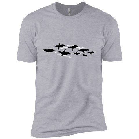 floating penguins in the dark ocean T-Shirt