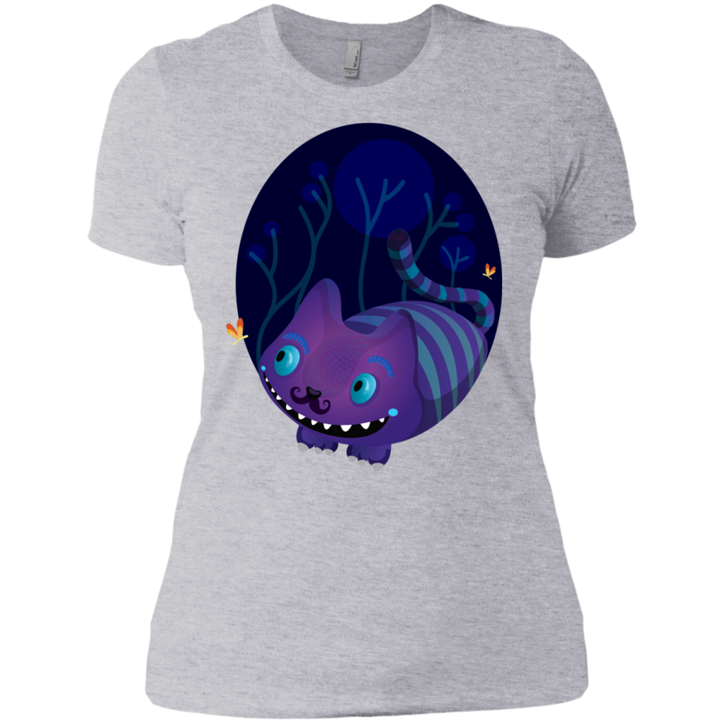 cheshire mustache cat t- T-Shirt