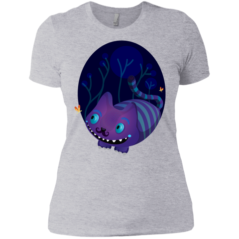 cheshire mustache cat t- T-Shirt