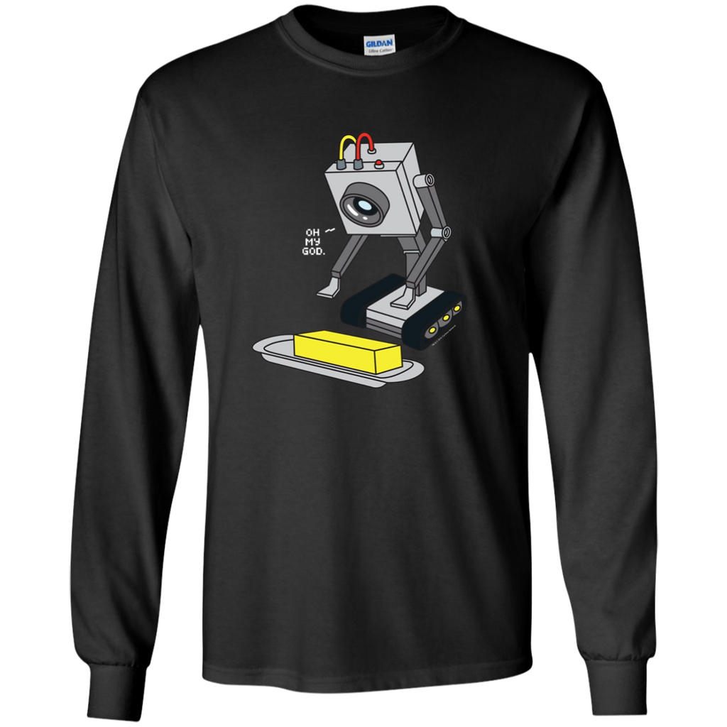 Rick & Morty Pass The Butter G240 Gildan LS Ultra Cotton T-Shirt