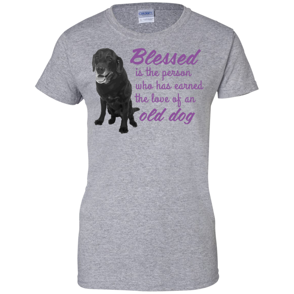 blessed is the person, who has earned the love of an old dog  T-Shirt