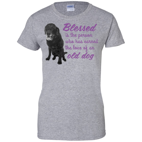 blessed is the person, who has earned the love of an old dog  T-Shirt