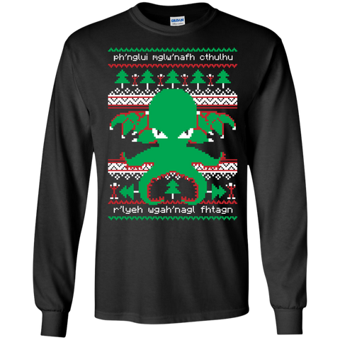 cthulhu cultist christmas holiday sweater T-Shirt