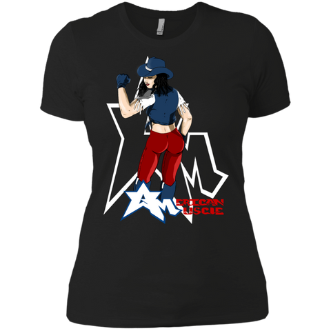 american muscle brunette T-Shirt