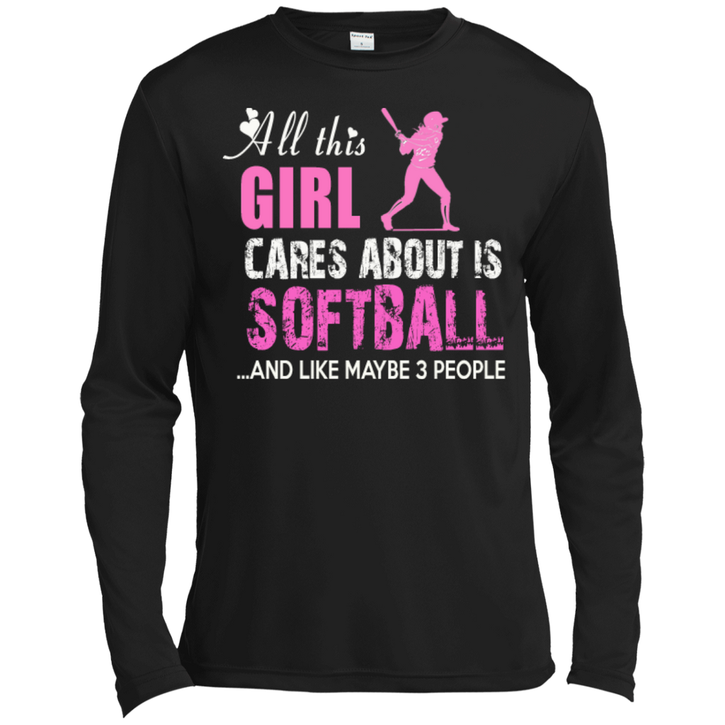 all this girl cares about is softball softball mom t T-Shirt