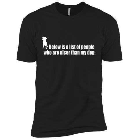 below is a list of people - dog T-Shirt