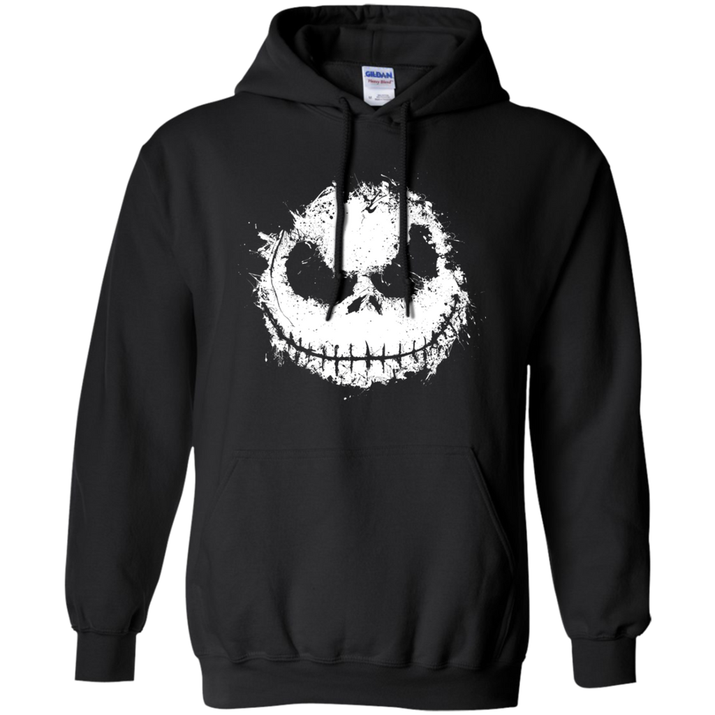 ink skull halloween Pullover Hoodie 8 oz