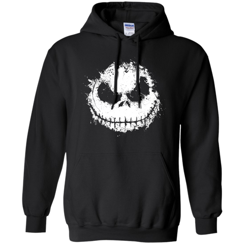ink skull halloween Pullover Hoodie 8 oz