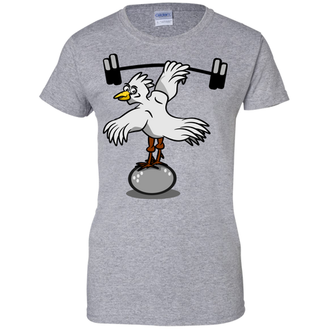 chicken lifting weights T-Shirt