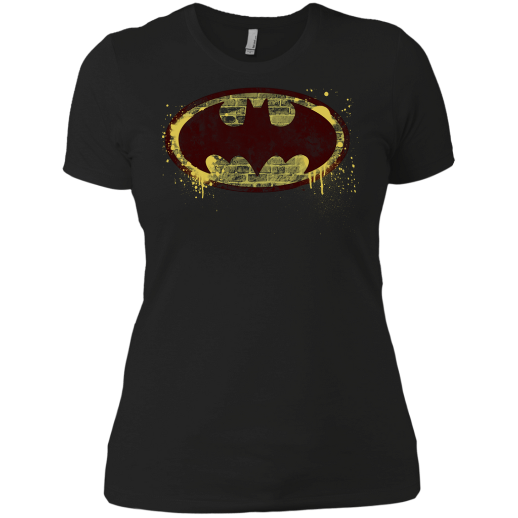 batman brick splatter logo T-Shirt
