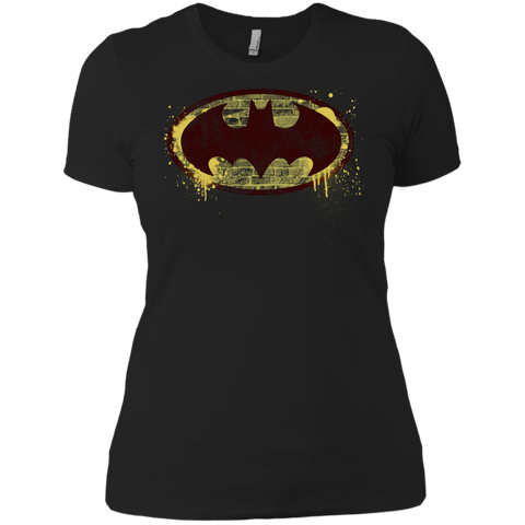 batman brick splatter logo T-Shirt