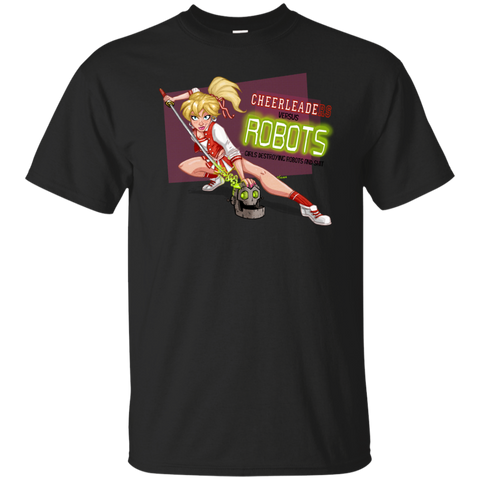 cheerleaders versus robots T-Shirt