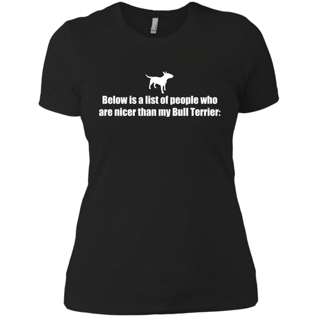 below is a list of people - bull terrier T-Shirt