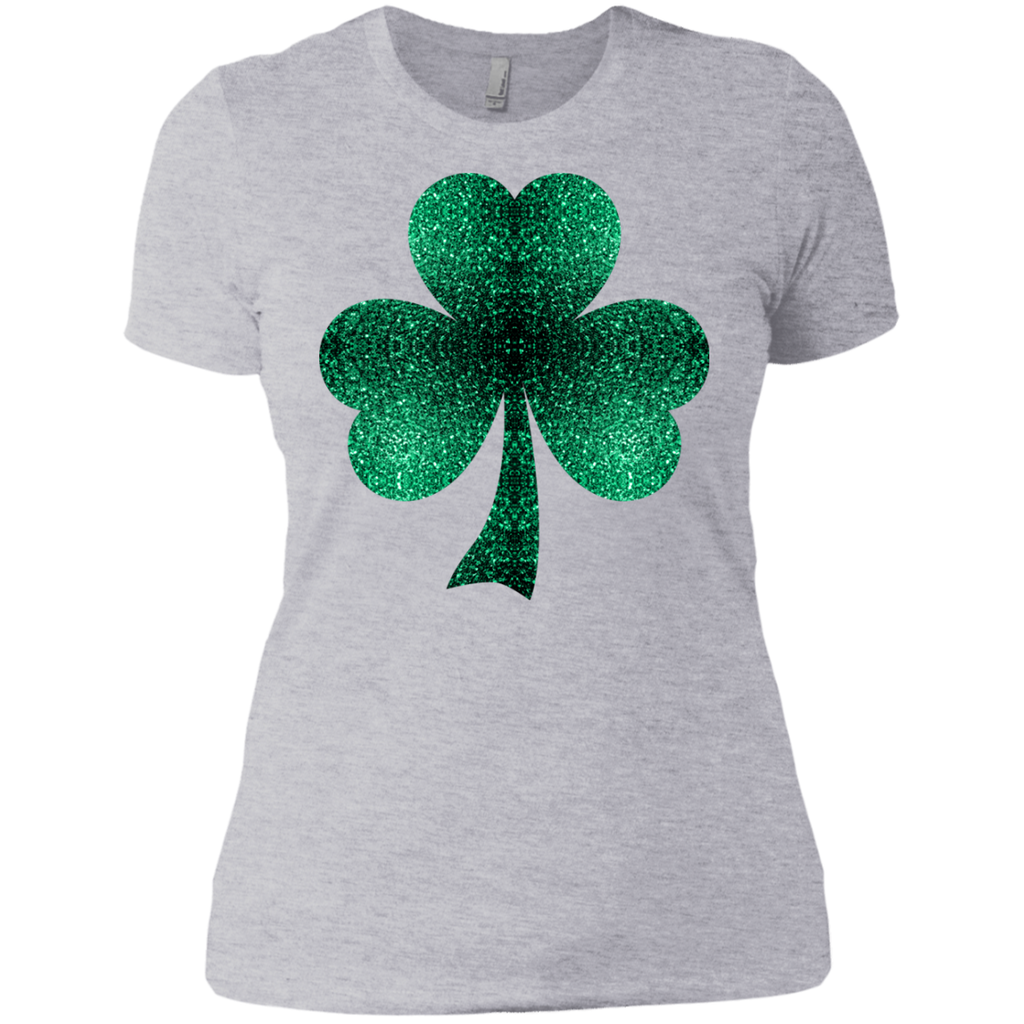 emerald green shamrock clover sparkles T-Shirt